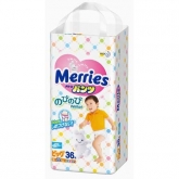 Подгузники MERRIES трусики BIG (12-22кг) 38 шт.