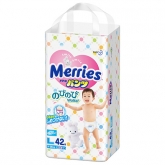 Подгузники MERRIES трусики L (9-14кг) 44 шт.