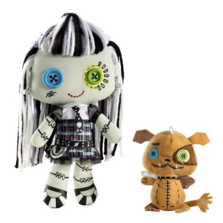 Мягкие куклы Frankie Stein и Watzit из серии Друзья, Школа Монстров, Monster High