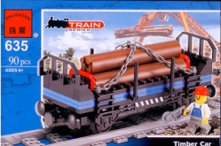 Конструктор Brick 635 Вагон-лесовоз 