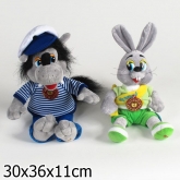 Мягкая игрушка Мульти-Пульти Набор Волк и Заяц