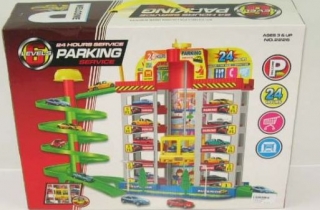 Детский гараж 5 уровней с  машинами и аксессуарами