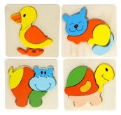 Пазлы деревянные в ассортименте Б206