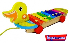 Каталка Утка ксилофон