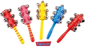 Погремушка колокольчики на палочке Б321