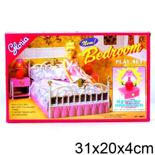 Спальня для кукол со светом