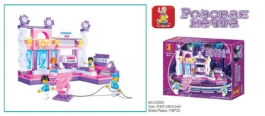 Конструктор Sluban Дом Розовая мечта 2