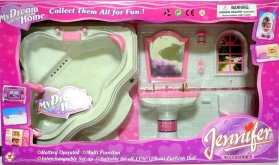 Набор мебели для кукол Ванная