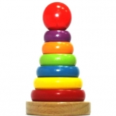 Деревянная игрушка Пирамидка 8236