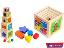 Цветная башня- сортер Б910