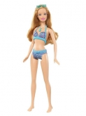 Кукла Барби (Barbie) Саммер на пляже, голубой наряд