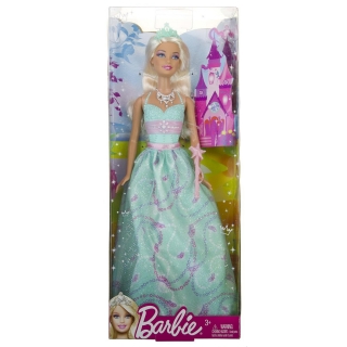 Барби принцесса в голубом платье
