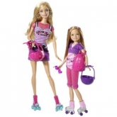 Барби с сестрой Стейси на роликовых коньках