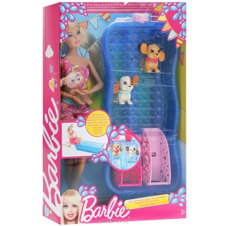 Barbie Набор Весенний аттракцион - Плавающие щенки