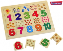  Детская деревянная рамка-вкладыш Цифры 1