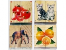 Детские деревянные кубики малые 8235