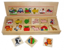 Детская деревянная рамка-вкладыш 24 картинки