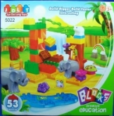 Конструктор Зоопарк, 53 детали