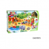 Конструктор Зоопарк 72 детали