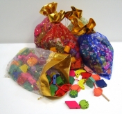 Сборные бусины ассорти в мешочке-90шт.