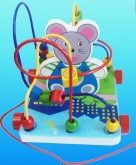 Деревянный лабиринт-Каталка Мышка 2023