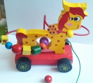 Деревянный лабиринт-Каталка Пони