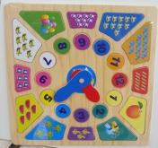 Детские деревянные часы считалка 3335