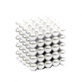 Неокуб Серебряный Жемчужное сияние 7мм 125 шариков