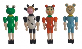 Деревянные куклы-животные