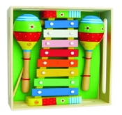 Музыкальный набор маракасы и деревянный ксилофон 8303