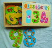 Детская деревянная рамка-вкладыш Цифры 8616