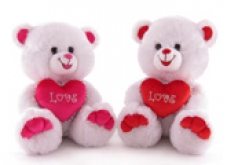 Мягкая игрушка Медвежонок с сердцем музыкальный