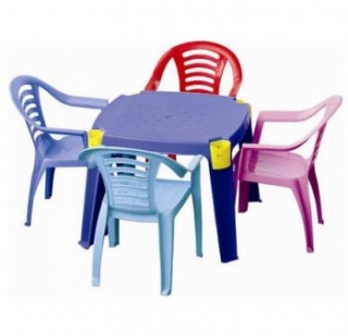 Детский пластиковый стол с карманами Marian Plast 364