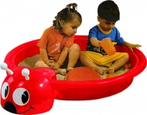 Песочница - бассейн Божья коровка с крышкой, пластик