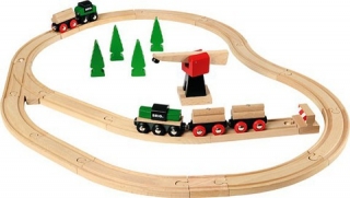 Игрушечная детская деревянная железная дорога Заготовка леса BRIO 33098