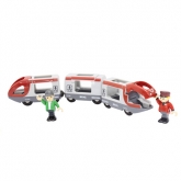 Брио Пассажирский поезд-экспресс с человечками