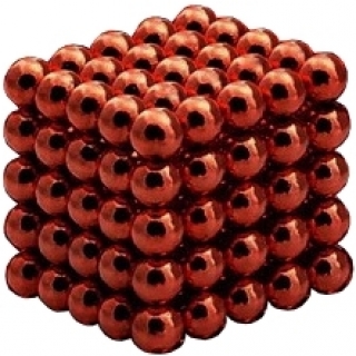 Неокуб Красный Марсианская пыль 7мм 125 шариков