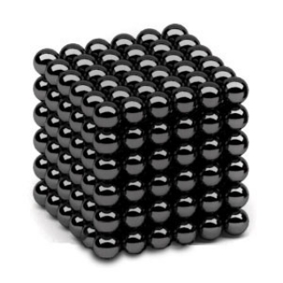 Неокуб Черный бархат 6мм 216 шариков