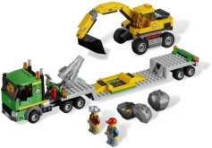 Лего City 4203 Экскаватор транспортер 