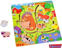 Деревянный лабиринт Домашние животные Б057