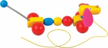 Деревянная каталка Собачка 