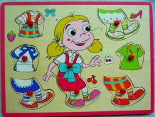 Пазл одень девочку