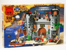 Конструктор Brick 310 Пиратская крепость с фигурками и аксессуарами