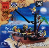 Конструктор Brick 306 Пиратский корабль
