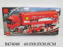 Конструктор Brick 406 Трейлер формулы 1