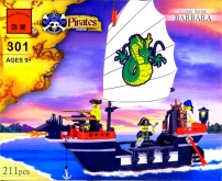 Конструктор Brick 301 Пиратский корабль