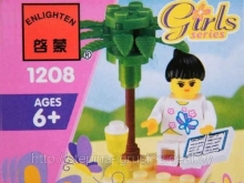 Конструктор Brick 1208 Девочка с книгой