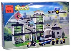Конструктор Brick 110 Полицейский участок с аксессуарами